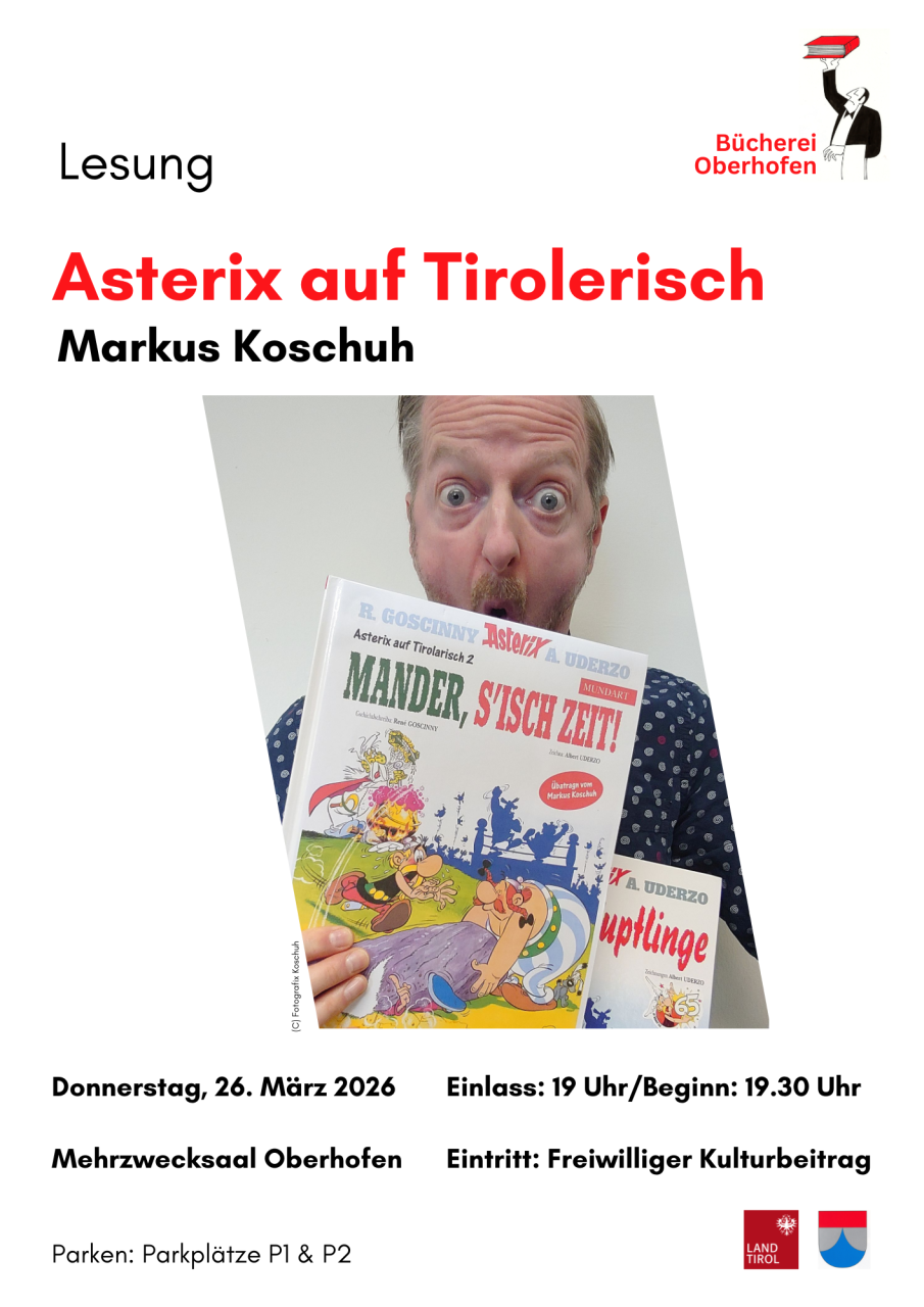 Lesung Asterix auf Tirolerisch in Oberhofen